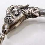 1960 Silver Doublehead Ram Cuff Bracelet