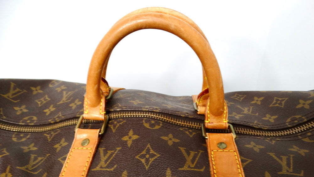 Louis Vuitton Keepall 50 Monogram Coated Canvas Duffel Bag
