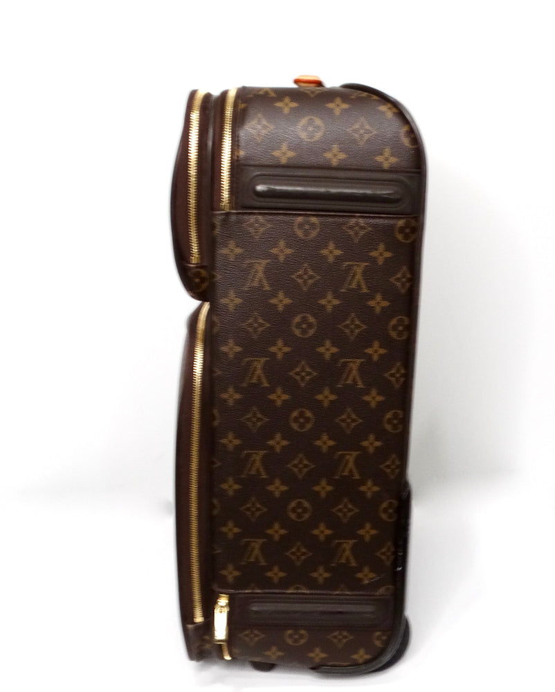 Louis Vuitton Custom "RF" Initials Monogram Pegase 55 Rolling Suitcase