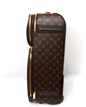 Louis Vuitton Custom "RF" Initials Monogram Pegase 55 Rolling Suitcase