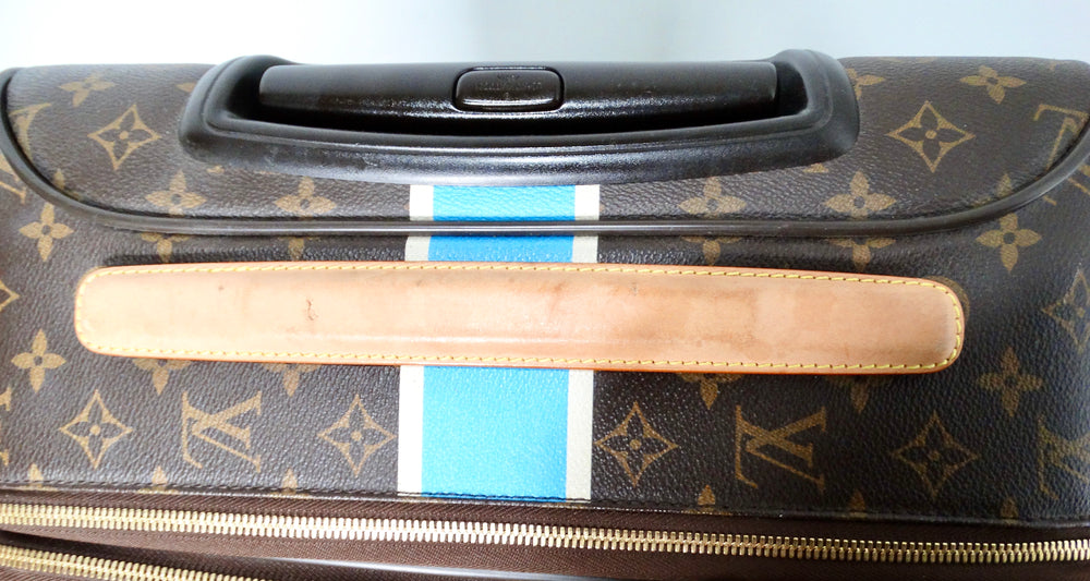 Louis Vuitton Custom "RF" Initials Monogram Pegase 55 Rolling Suitcase