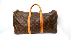 Louis Vuitton Keepall 50 Monogram Coated Canvas Duffel Bag