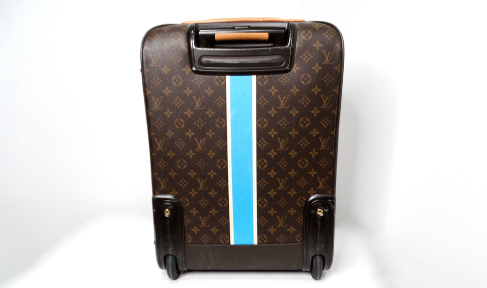 Louis Vuitton Custom "RF" Initials Monogram Pegase 55 Rolling Suitcase
