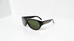 Versace 439 Aviator Black & Green Sunglasses With Gold Greca Detailing