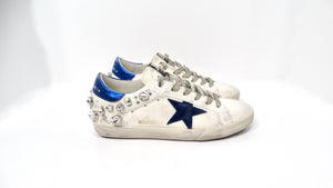 Golden Goose Swarovski Crystal Embellished Super-Star Sneakers