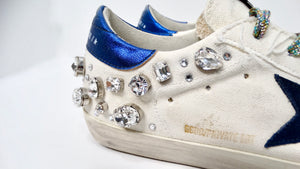 Golden Goose Swarovski Crystal Embellished Super-Star Sneakers