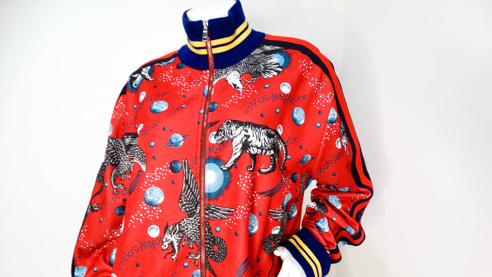 Gucci Space Animals Red Zip-Up Track Jacket