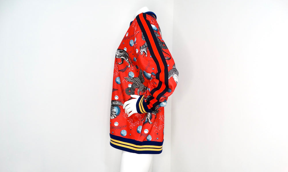 Gucci Space Animals Red Zip-Up Track Jacket