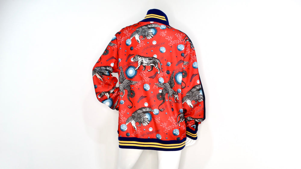 Gucci Space Animals Red Zip-Up Track Jacket