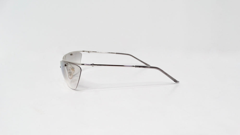 Christian Dior 1990s Flash Grey Tinted Lens Sunglasses