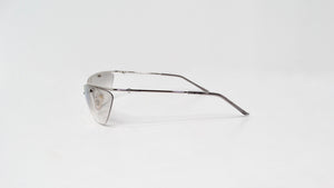 Christian Dior 1990s Flash Grey Tinted Lens Sunglasses