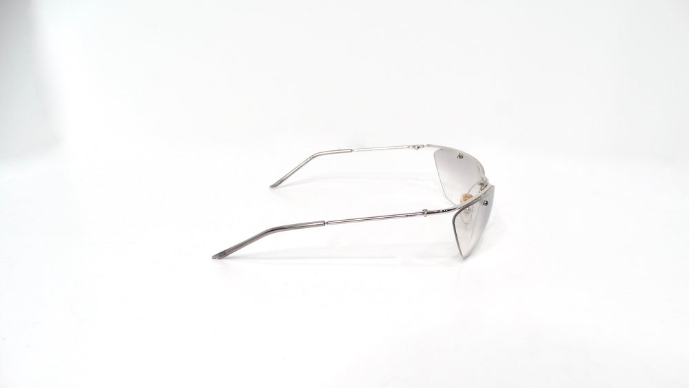 Christian Dior 1990s Flash Grey Tinted Lens Sunglasses