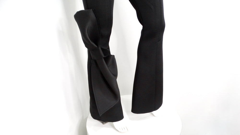 Efrat Kalig Couture Bow Detail Flare Dress Pants