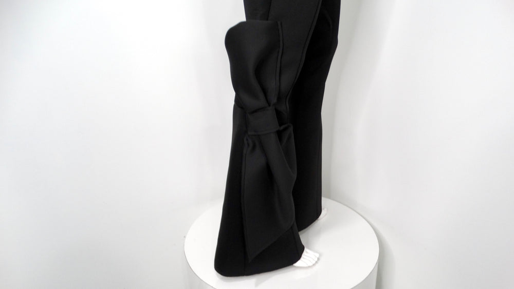 Efrat Kalig Couture Bow Detail Flare Dress Pants