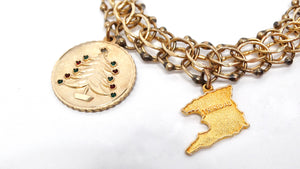 1970s 12k Gold Charm Bracelet - 1 Of 20