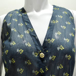 Chanel Floral Gripoix Sleeveless Blouse