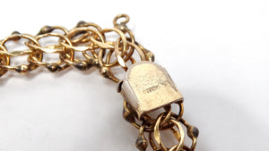 1970s 12k Gold Charm Bracelet - 1 Of 20