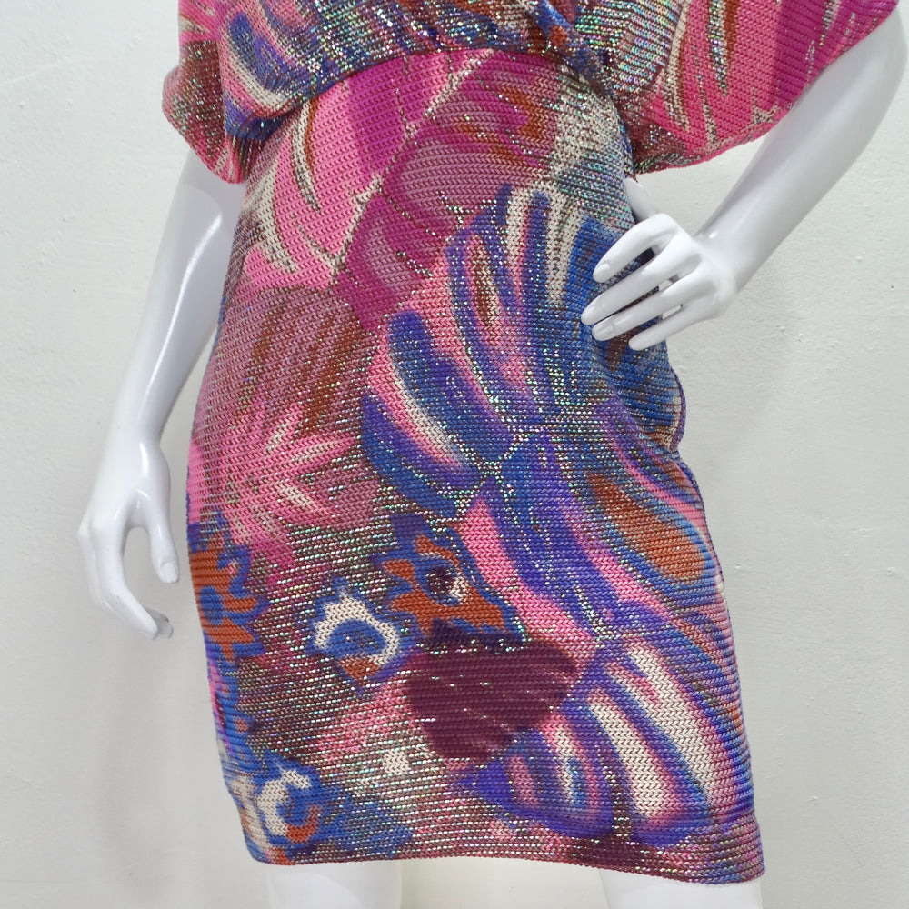 Frances La Vie Mosaic Knit Multicolor Dress Frances La Vie Mosaic Knit Multicolor Dress