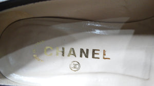 1998 Chanel Brown Leather Interlocking CC Loafers