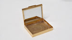 Tiffany & Co 1940s 14k Gold Compact Mirror Box With Ruby Detail