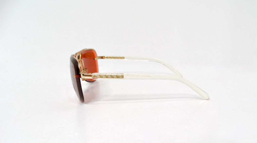 Versace Y2K X87 Aviator Burnt Orange Tinted Lens Sunglasses