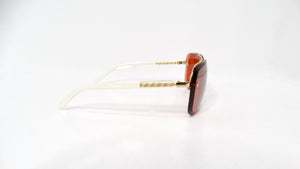 Versace Y2K X87 Aviator Burnt Orange Tinted Lens Sunglasses