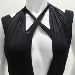 Mugler Black Criss Cross Bodysuit – Vintage by Misty Mugler Black Criss Cross Bodysuit – Vintage by Misty