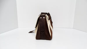 Christian Dior Y2K Brown & Cream Pony Hair Shoulder Bag