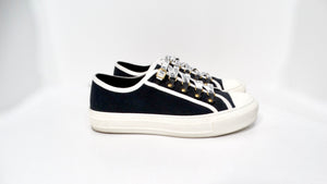 Christian Dior Walk'n'Dior Black Canvas Low-Top Sneakers