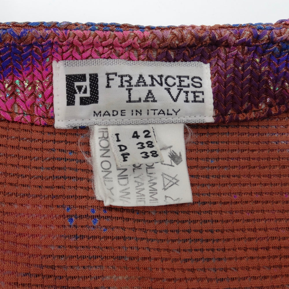 Frances La Vie Mosaic Knit Multicolor Dress