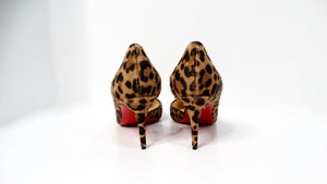 Christian Louboutin Culturella 70mm Pony Hair Leopard Studded Pumps