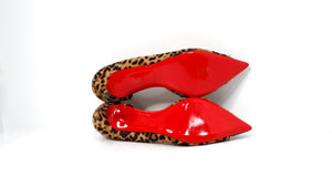 Christian Louboutin Culturella 70mm Pony Hair Leopard Studded Pumps