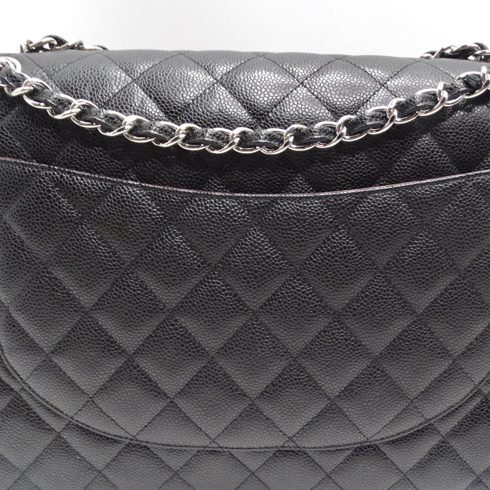 Chanel Caviar Quilted Jumbo Double Flap Black