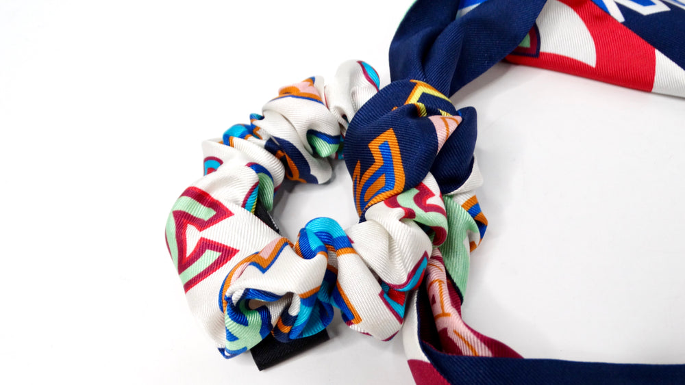 Chanel 2023 Multicolor 31 Cambon Silk Twill Hair Tie