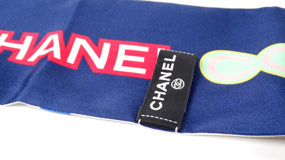 Chanel 2023 Multicolor 31 Cambon Silk Twill Hair Tie