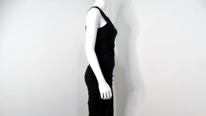 Jean Paul Gaultier Y2K Avant Garde Cotton Black Maxi Dress