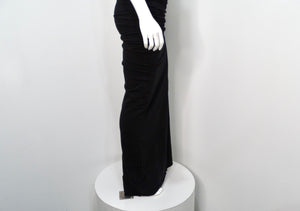 Jean Paul Gaultier Y2K Avant Garde Cotton Black Maxi Dress