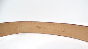Vintage Worth Spotted Pony Hair Leather Belt