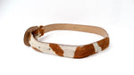 Vintage Worth Spotted Pony Hair Leather Belt