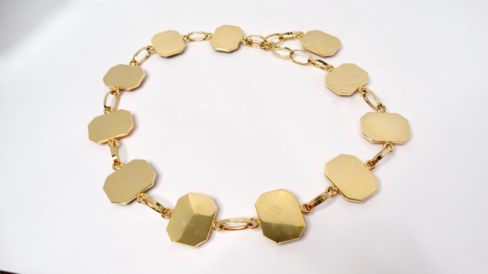 1980s Chain Link Multicolor Jewel-Tone Belt