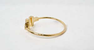 Tiffany & Co 18k Gold T Wire Bracelet