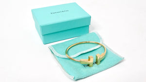 Tiffany & Co 18k Gold T Wire Bracelet