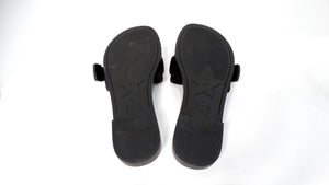 Christian Dior Dio(r)Evolution Black Grosgrain Trim & Velcro Strap Slides