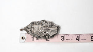 Egyptian Revival 800 Silver Large Pendant Circa 1900