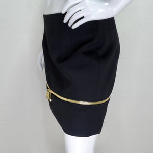 Dolce & Gabbana Zip Detail A-Line Skirt