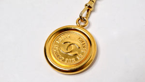 Chanel Circa 1990s Gold-Tone Logo Medallion Chain Belt