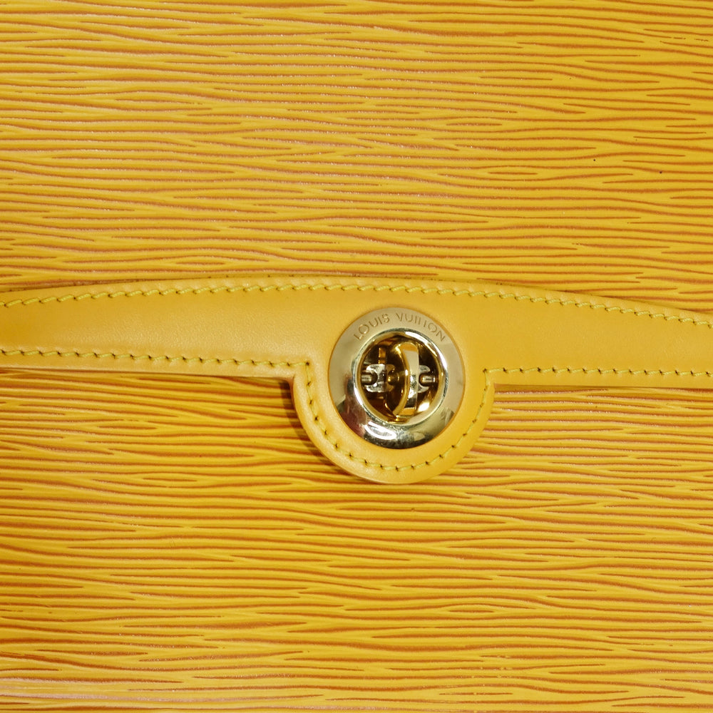 yellow epi leather