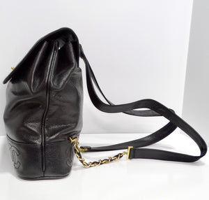 c&c leather backpack Commuter Bullstrap YKK Zipper Chanel - Double CC Backpack
