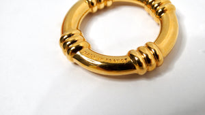 Hermes 18k Gold Plated Scarf Ring