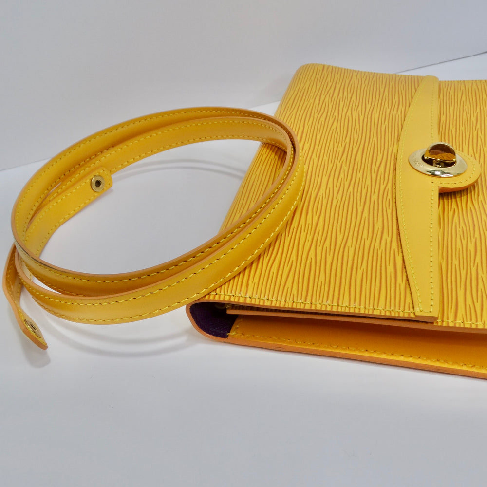 LOUIS VUITTON Arche Pochette Epi Leather Shoulder Bag Yellow